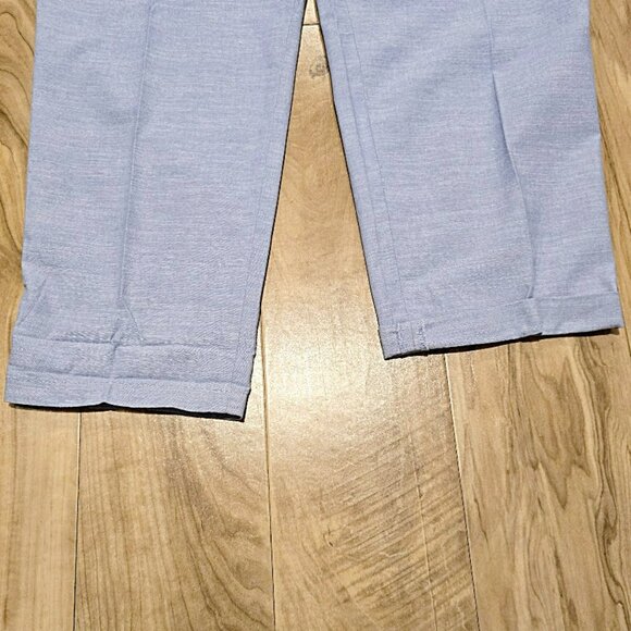 New Talbots 18WP Petite Light Blue Relaxed Chino Ankle Pants Trouser Women 41x27 - Picture 7 of 15